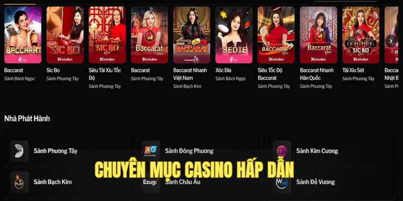 Casino live kèm nhiều game hot tại nhà cái 188bet